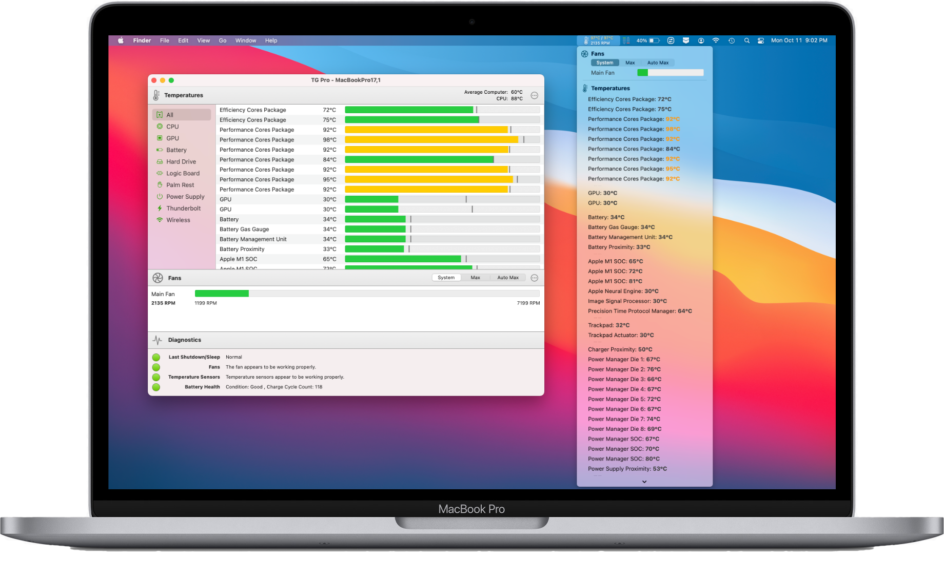 M1 MacBook Pro with TG Pro