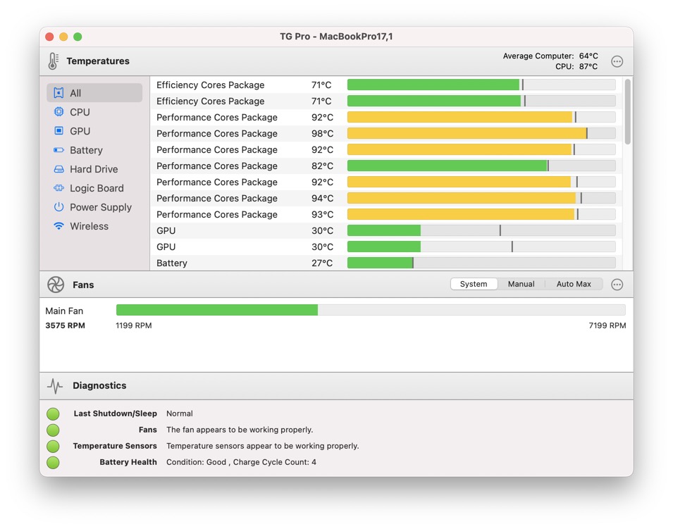 Fan control M1 Silicon) Macs | Tunabelly Blog