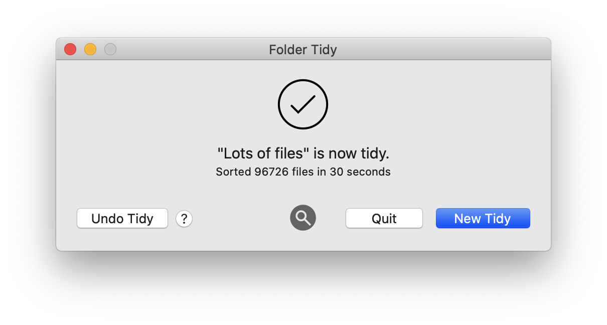 folder tidy