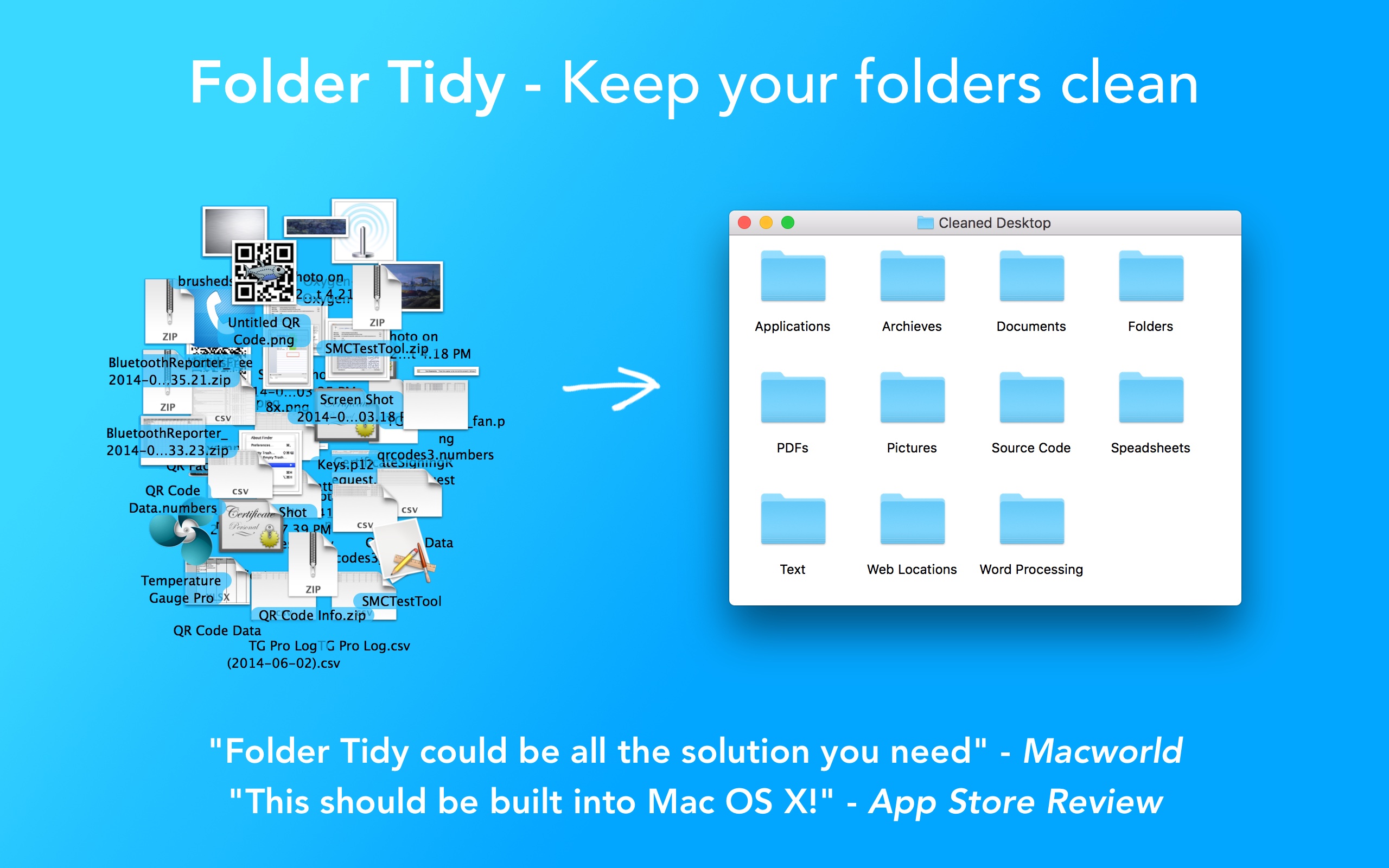Folder Tidy Mac 破解版 一键整理文件夹的实用工具