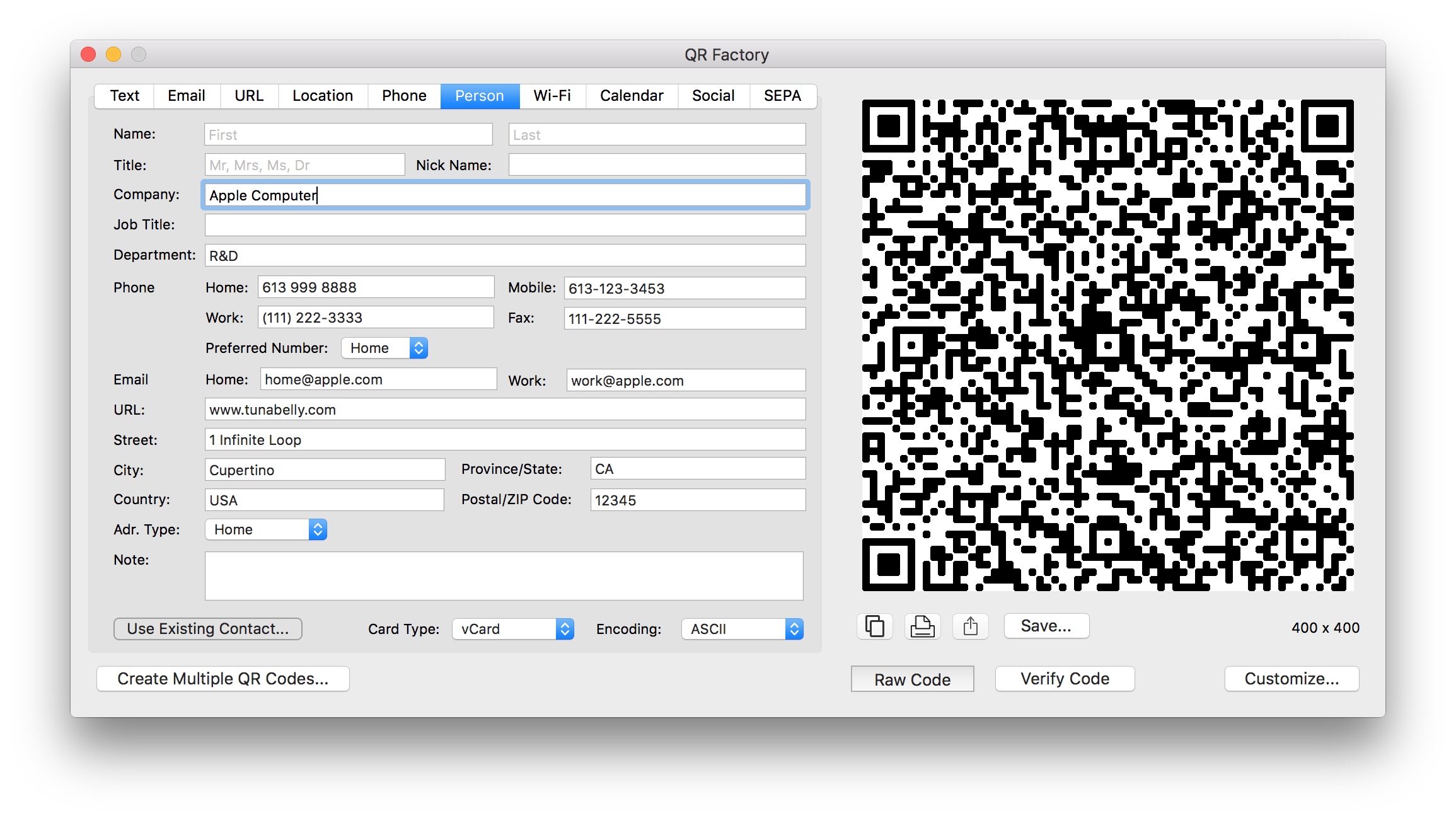 Генератор QR кодов
